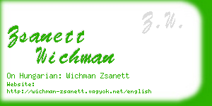 zsanett wichman business card